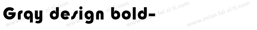 Grqy design bold字体转换